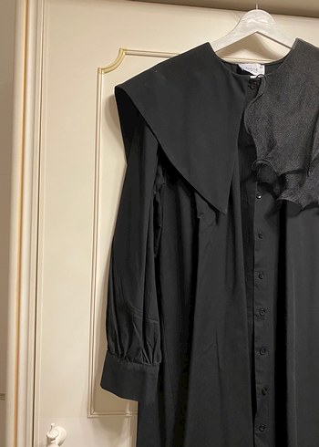 Diğer Uzun Siyah Gotik Kadın Elbise