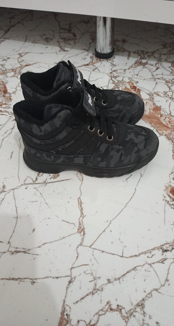 Polaris Siyah Kamuflaj Erkek Çocuk Spor Ayakkabı - Görsel 2