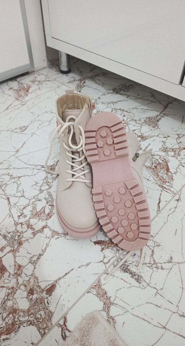 Bej Bağcıklı Stiletto kız çocuk bot pepino - Görsel 4