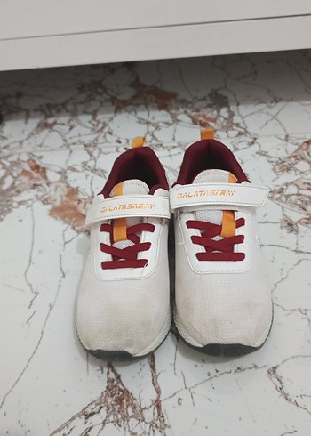 Beyaz Erkek Çocuk Spor Ayakkabı Velcro - Görsel 4