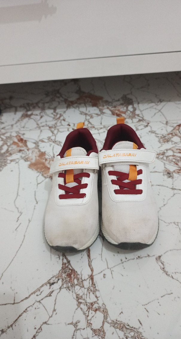 Beyaz Erkek Çocuk Spor Ayakkabı Velcro - Görsel 4