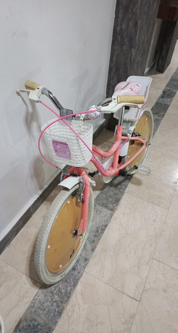 Pembe Çocuk iki Tekerlekli Bisiklet salcano - Görsel 3