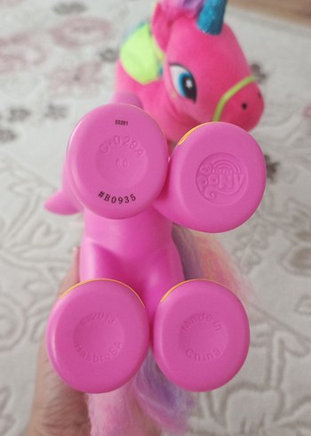 Renkli Pembe Peluş At Oyuncak - Görsel 3