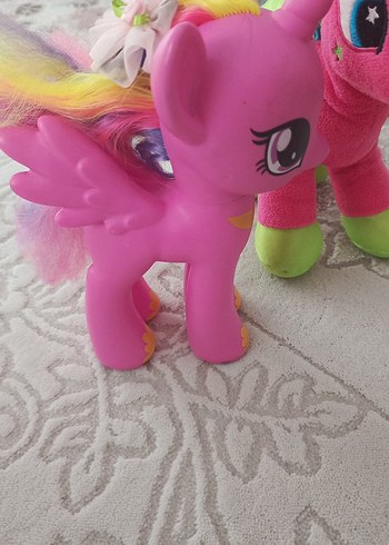 Renkli Pembe Peluş At Oyuncak - Görsel 2