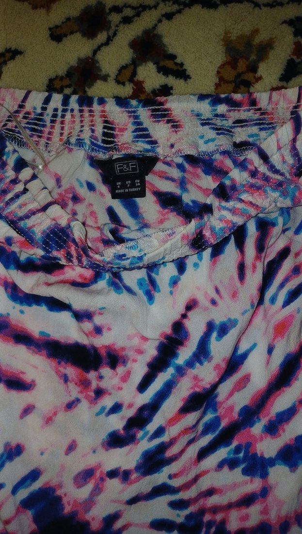 Kadın Çok Renkli Mini Tulum - Görsel 4