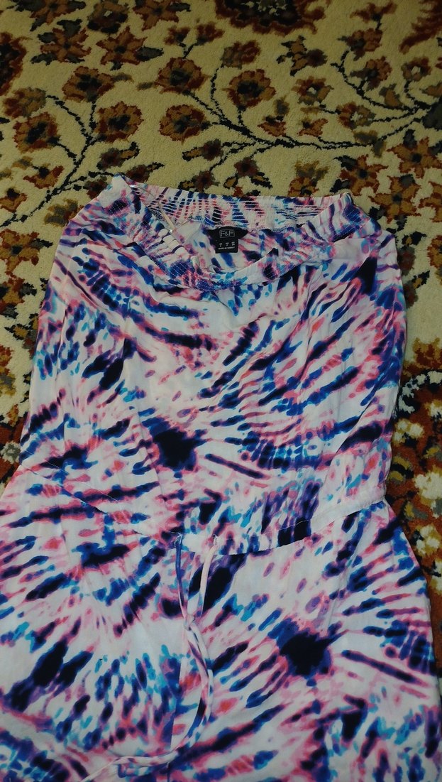 Kadın Çok Renkli Mini Tulum - Görsel 3