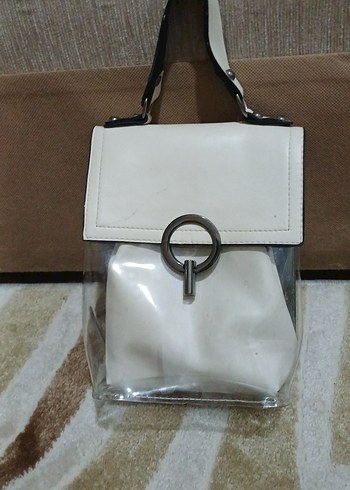 Minimalist Beyaz Kadın Omuz Çantası