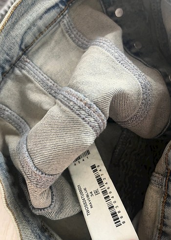 Trendyol milla mavi dikiş detaylı denim kadın tulum - Görsel 7