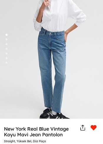 New York real blue vintage mavi jeans - Görsel 3