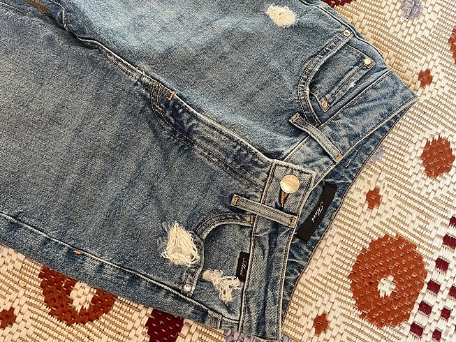 Mavi star all blue indigo jean pantolon