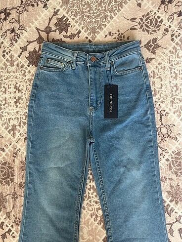 Trendyol & Milla Milla mavi yüksek bel flare jeans