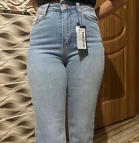 Trendyol & Milla Trendyolmilla mavi yüksek bel flare jeans