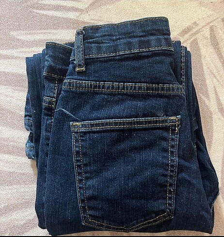 Trendyol & Milla Trendyolmilla koyu mavi yüksek bel flare jeans