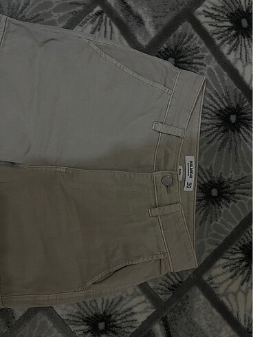 xs Beden Pull and Bear yüksek bel kadın kargo pantolon