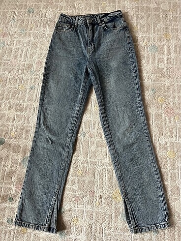 Trendyolmilla mavi yüksek bel straight jeans