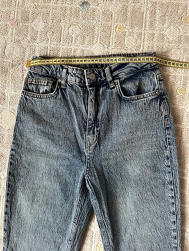 s Beden mavi Renk Trendyolmilla mavi yüksek bel straight jeans