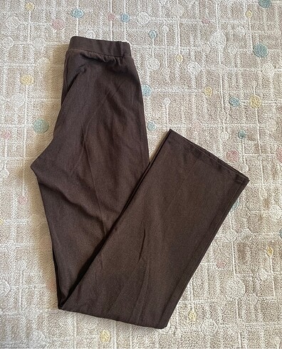 Kahverengi kumaş pantolon