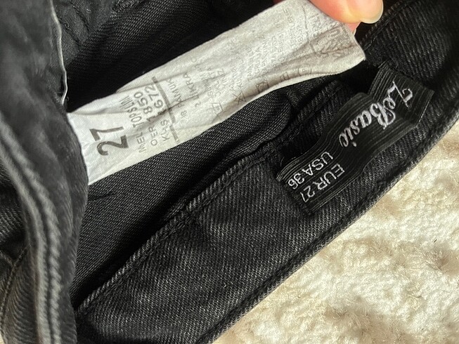 27 Beden siyah Renk Füme renk slim fit skinny jeans