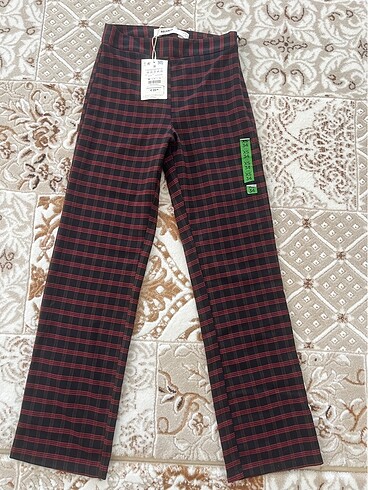 Pull&Bear ekoseli kadın pantolon