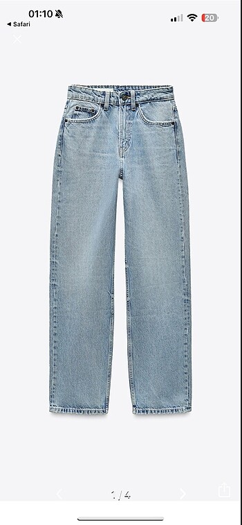 Zara bol paça straight kadın jeans