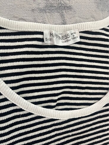 xs Beden beyaz Renk Happiness kadın crop üst bluz