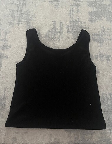 xs Beden Siyah crop bluz üst