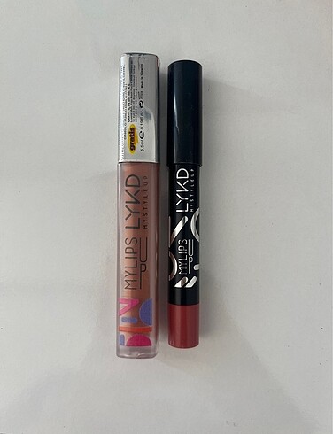 Lykd mat ruj ve Lykd lipstick