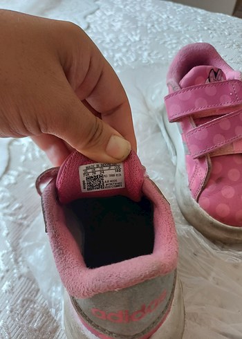 24 Beden Pembe Puantiyeli Kız Çocuk Spor Ayakkabı