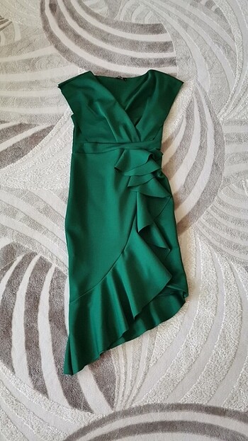 Koyu Yeşil elbise 