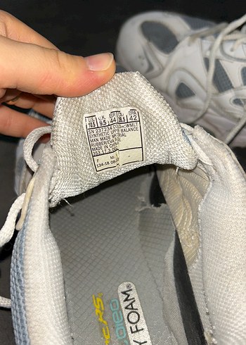 Beyaz Mavi Renkli Bağcıklı Erkek Sneakers - Görsel 7