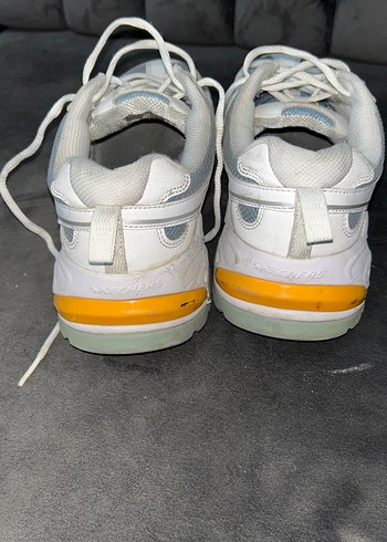 Beyaz Mavi Renkli Bağcıklı Erkek Sneakers - Görsel 3