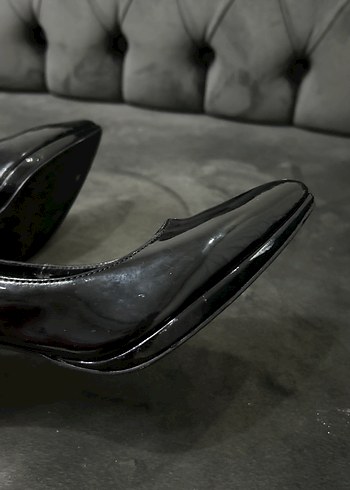 Parlak Siyah Derimod Stiletto - Görsel 6