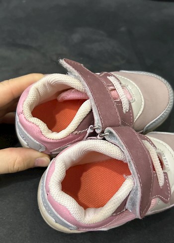 Kız Çocuk Pembe Cırtlı Spor Ayakkabı - Görsel 4