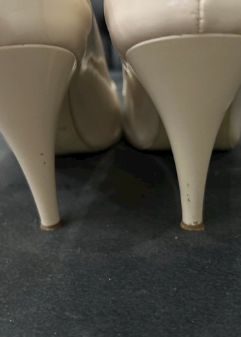 Krem Stiletto Topuklu Kadın Ayakkabı - Görsel 6