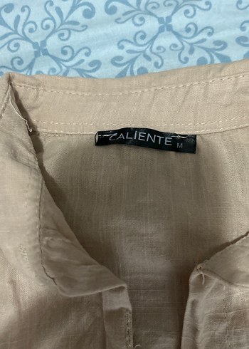 Nakışlı Bohem Kadın Keten Gömlek - Görsel 2