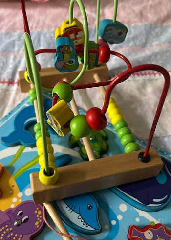 Renkli Ahşap Eğitici Oyuncak Seti - Görsel 5