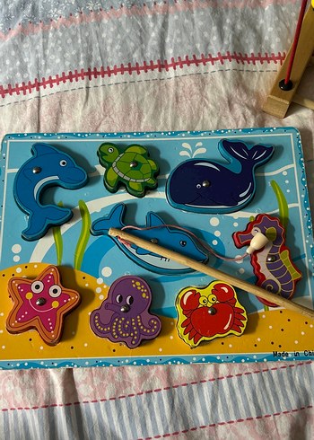 Renkli Ahşap Eğitici Oyuncak Seti - Görsel 2