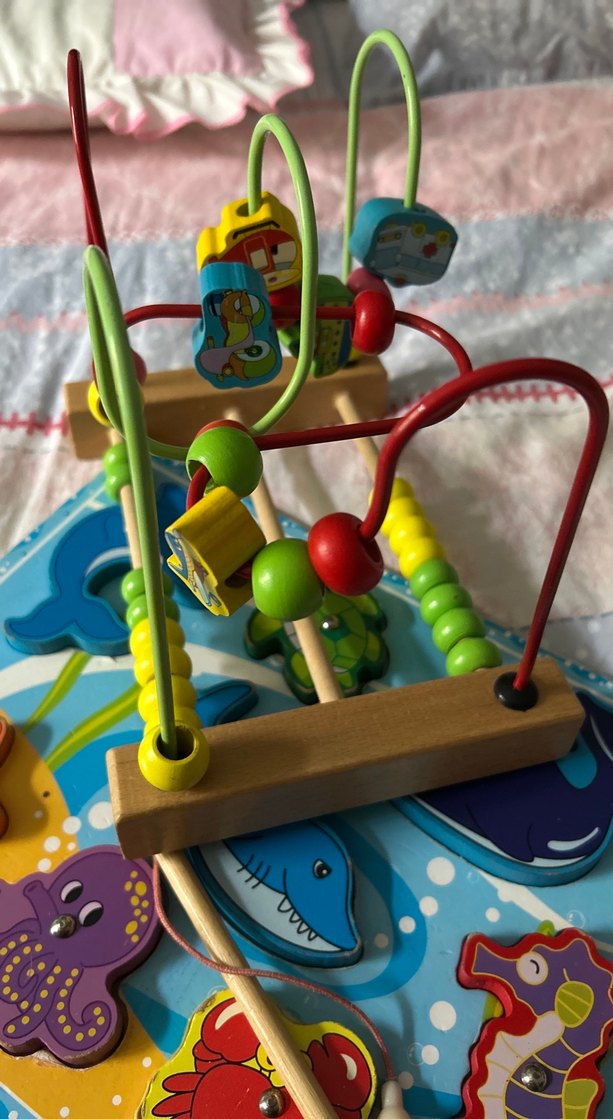 Renkli Ahşap Eğitici Oyuncak Seti - Görsel 5