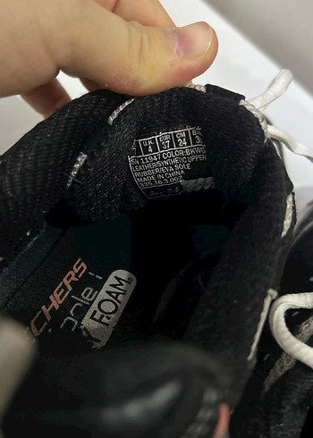 Orijinal skechers siyah spor ayakkabı - Görsel 6