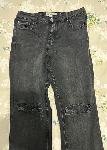 Erkek Siyah Gri Kot Pantolon - Görsel 3