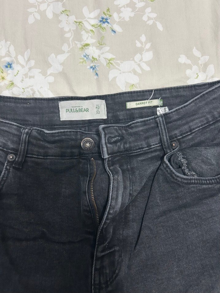 Erkek Siyah Gri Kot Pantolon - Görsel 4