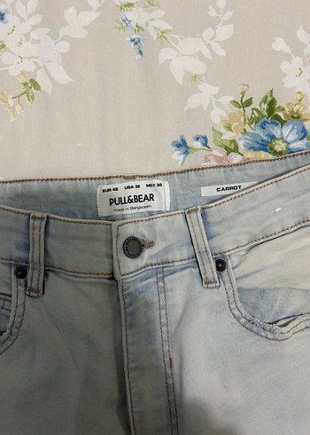 Buz mavisi dizleri yırtık model erkek kot pantolon - Görsel 4