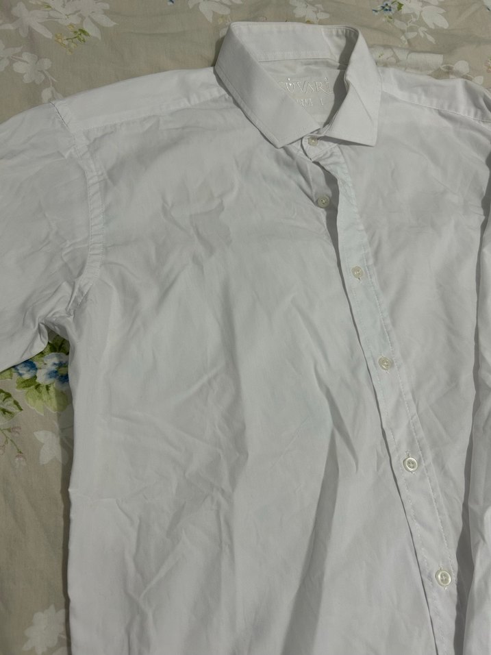  süvari beyaz erkek klasik gömlek - Görsel 3