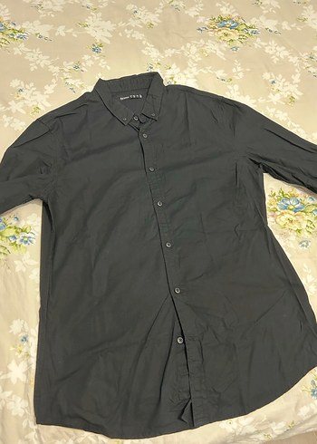 Siyah Erkek Gömlek Uzun Kollu - Görsel 3