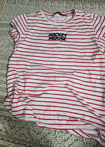 Kısa Kollu  Tişörtü, Mickey Baskılı - Görsel 2