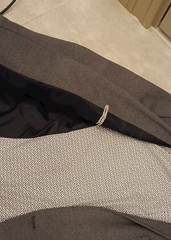 Gri Erkek Notch Yaka Ceket - Görsel 5