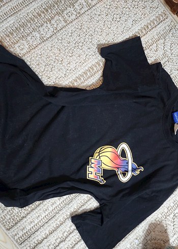 Siyah Baskılı Erkek Tişört Velcro Detaylı - Görsel 2