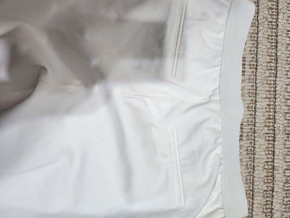 Beyaz Kadın Pamuk Kumaş Pantolon pamuk saten kumaş - Görsel 4