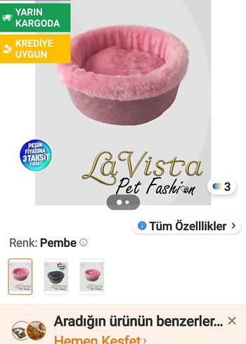 köpek kedi yatağı La vista - Görsel 4