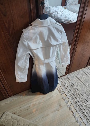 ipekyol & Kadın Beyaz Uzun Pamuk Trençkot - Görsel 8